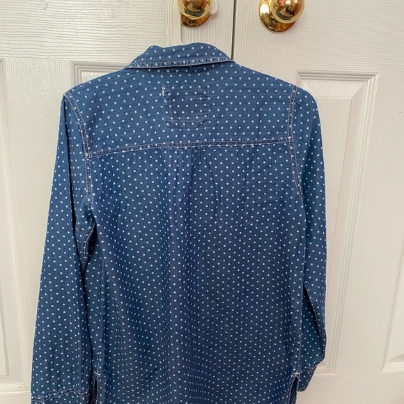 Justice Denim Polka Dot Shirt - Picture 3 of 3